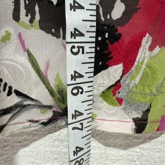 Ulla Popken two piece kimono and tank set floral multicolor size 32/34 - Picture 7 of 12